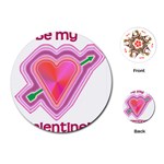 Be My Valentine Playing Cards (Round)