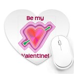 Be My Valentine Mousepad (Heart)