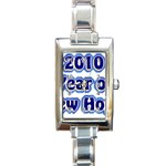 2010-YrNwHope Rectangular Italian Charm Watch