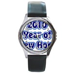 2010-YrNwHope Round Metal Watch