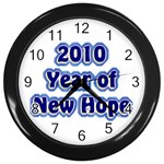 2010-YrNwHope Wall Clock (Black)