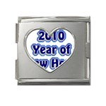 2010-YrNwHope Mega Link Heart Italian Charm (18mm)