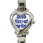 2010-YrNwHope Heart Italian Charm Watch