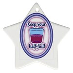 Glass Half Full Ornament (Star)