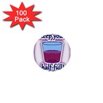 Glass Half Full 1  Mini Button (100 pack) 