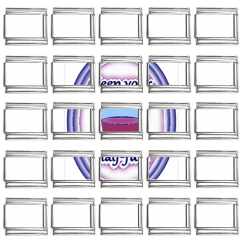 Glass Half Full 9mm Italian Charm (25 pack) from ArtsNow.com Front