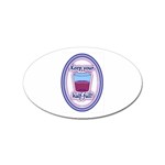 Glass Half Full Sticker (Oval)