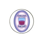 Glass Half Full Hat Clip Ball Marker