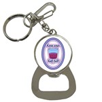 Glass Half Full Bottle Opener Key Chain