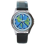 World Peace Round Metal Watch