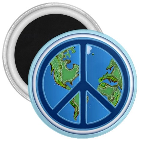 World Peace 3  Magnet from ArtsNow.com Front