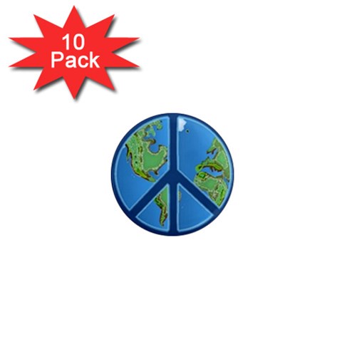 World Peace 1  Mini Magnet (10 pack)  from ArtsNow.com Front