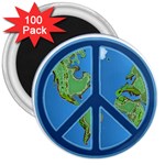 World Peace 3  Magnet (100 pack)