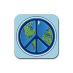 World Peace Rubber Coaster (Square)