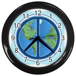 World Peace Wall Clock (Black)