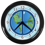 World Peace Wall Clock (Black)