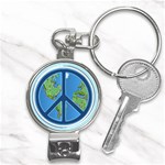 World Peace Nail Clippers Key Chain