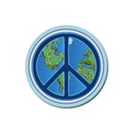 World Peace Rubber Round Coaster (4 pack)