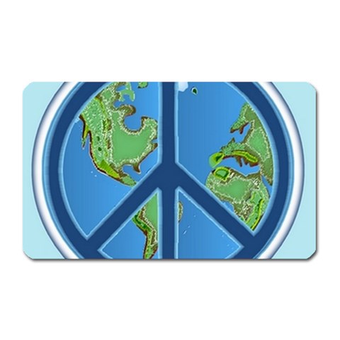 World Peace Magnet (Rectangular) from ArtsNow.com Front
