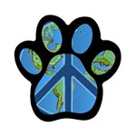 World Peace Magnet (Paw Print)