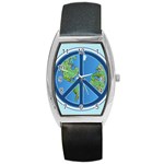 World Peace Barrel Style Metal Watch