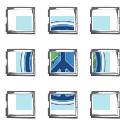 World Peace Mega Link Italian Charm (9 pack) from ArtsNow.com Front