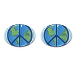 World Peace Cufflinks (Oval)