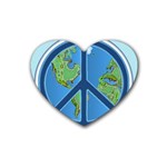 World Peace Heart Coaster (4 pack)