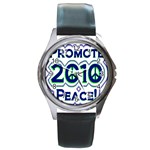 Promote Peace-2010 Round Metal Watch