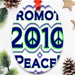 Promote Peace-2010 Ornament (Oval)