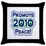 Promote Peace-2010 Throw Pillow Case (Black)