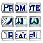 Promote Peace-2010 9mm Italian Charm (9 pack)