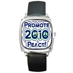 Promote Peace-2010 Square Metal Watch