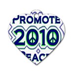 Promote Peace-2010 Dog Tag Heart (One Side)