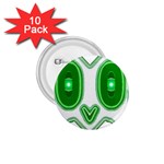 Parenthetics - Owlish   1.75  Button (10 pack) 