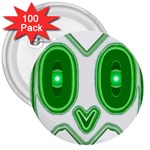 Parenthetics - Owlish   3  Button (100 pack)