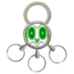 Parenthetics - Owlish   3-Ring Key Chain