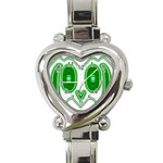 Parenthetics - Owlish   Heart Italian Charm Watch