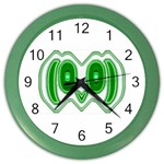 Parenthetics - Owlish   Color Wall Clock