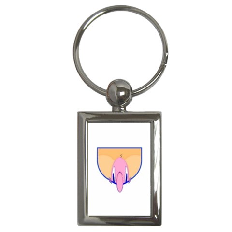 Peekaboo! Key Chain (Rectangle) from ArtsNow.com Front