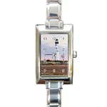 Evening s Light Rectangular Italian Charm Watch