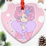 Bubbles Pink Ornament (Heart)