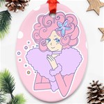 Bubbles Pink Ornament (Oval)