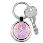 Bubbles Pink Key Chain (Round)