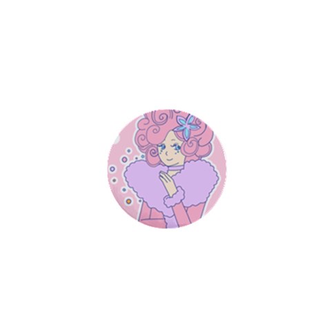 Bubbles Pink 1  Mini Button from ArtsNow.com Front