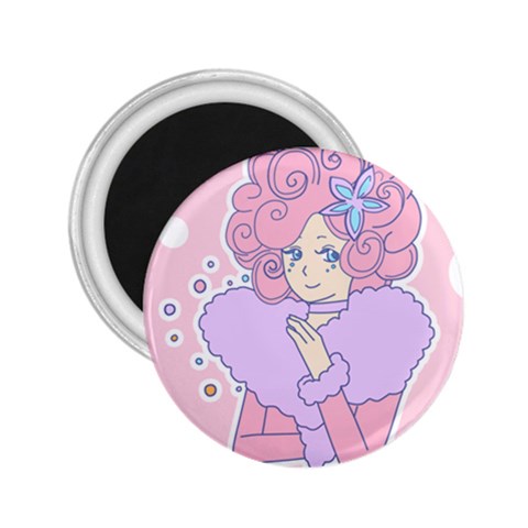 Bubbles Pink 2.25  Magnet from ArtsNow.com Front