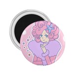 Bubbles Pink 2.25  Magnet