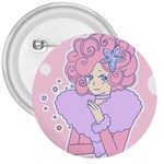 Bubbles Pink 3  Button