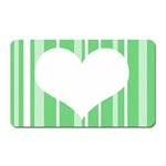 Heart and Stripes Magnet (Rectangular)