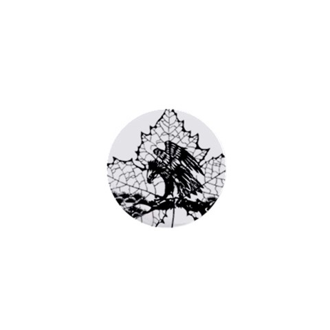 Maple & Eagle 1  Mini Button from ArtsNow.com Front